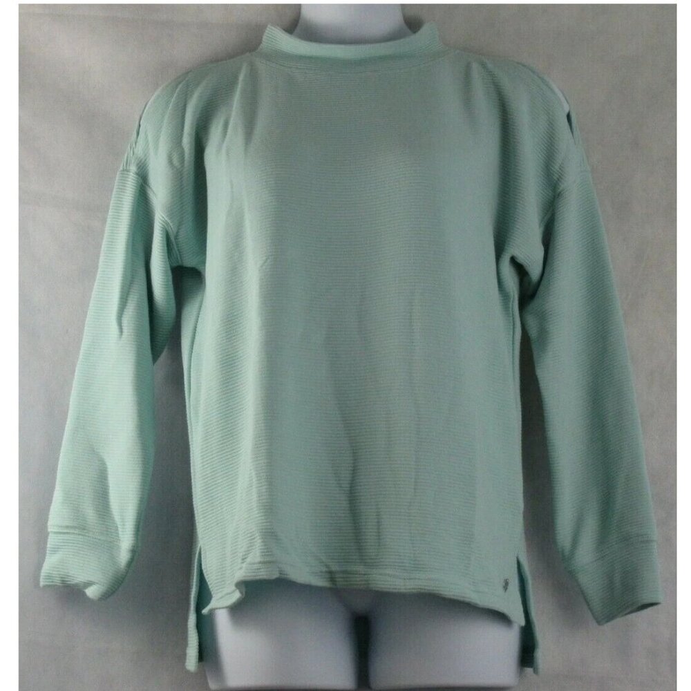 Ideology Women's Cold-Shoulder Vented Active Top, Teal Mist, Medium
